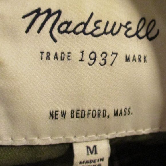 Madewell Woman Medium Military Green Full Zip Multiple Pocket Long Sleeve Jacket - Picture 6 of 7